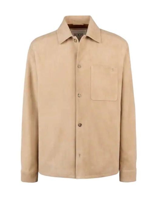 Tod's Natural Pashmy Shirt Jacket for men
