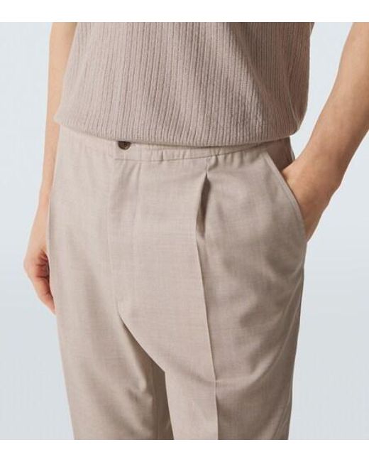 Dunhill Gray Wool Chinos for men