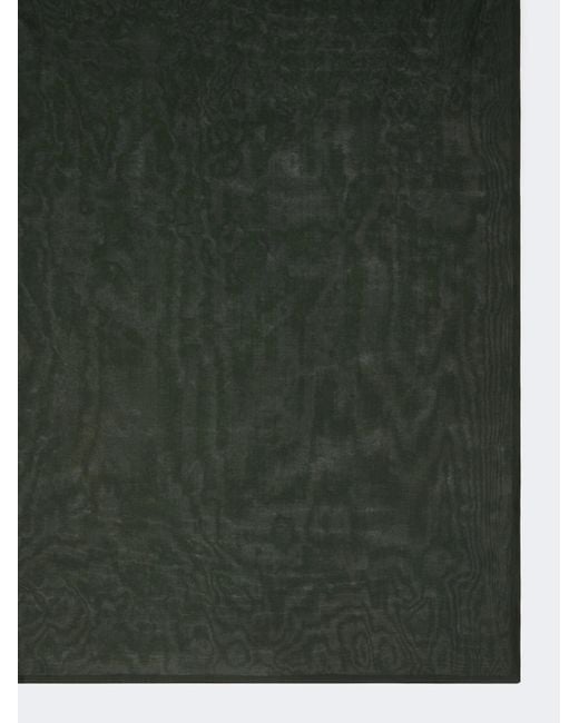 Max Mara Green Silk-Blend Shawl