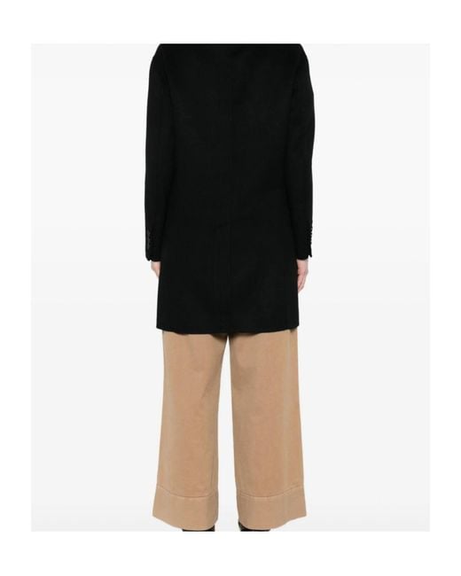 Twinset Black Single-Breasted Coat