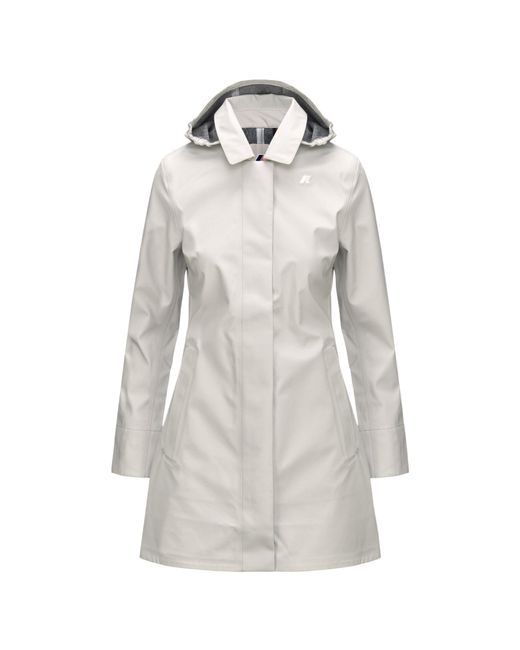K-Way Gray Manphy Bonded Jersey Jacket