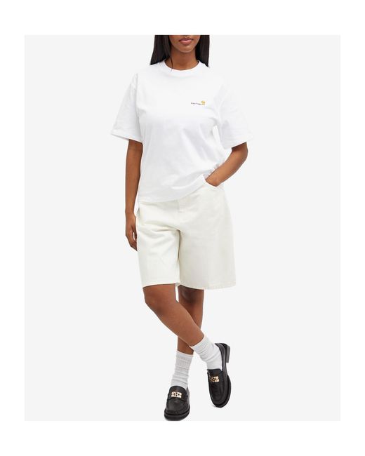 Carhartt White American Script Organic Cotton T-Shirt