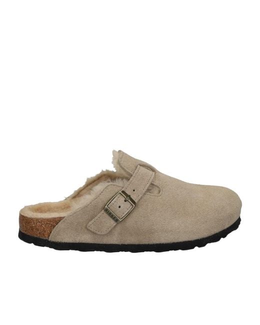 Birkenstock Gray Round Head Muller Shoes