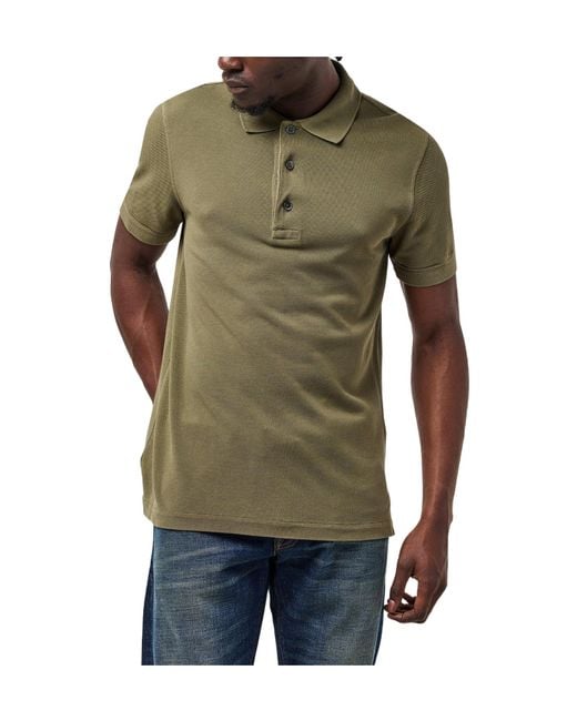 Tom Ford Green Ss Polo Sn54 for men