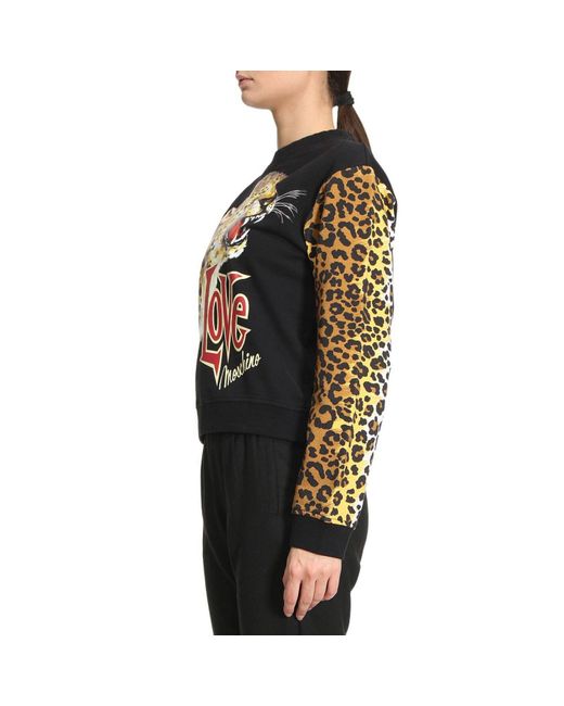 Moschino Black Print Sweater