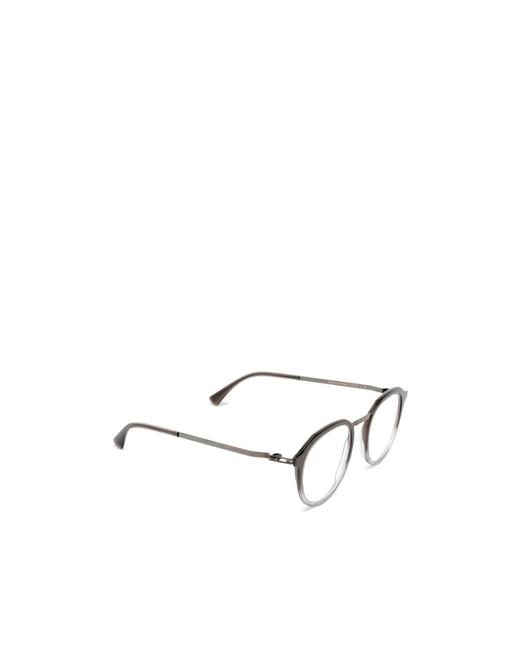 Mykita White Lite Paulson Round Frame Glasses for men