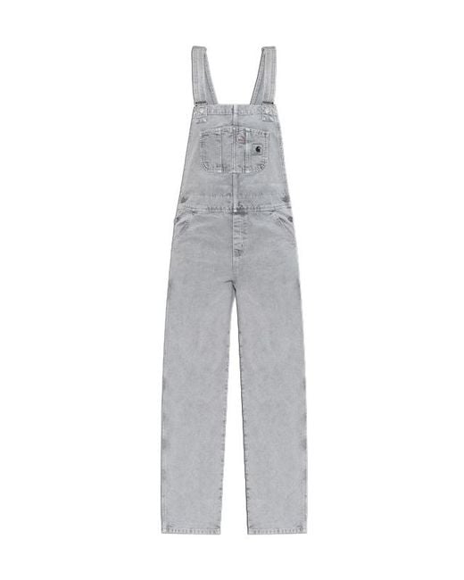 Carhartt Gray Bib Dungarees