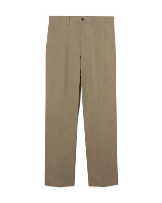 Burberry Natural Tropical Gabardine Chinos for men