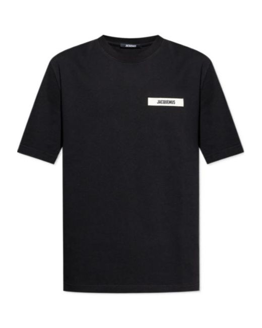 Jacquemus Black The Gros Grain T-Shirt for men