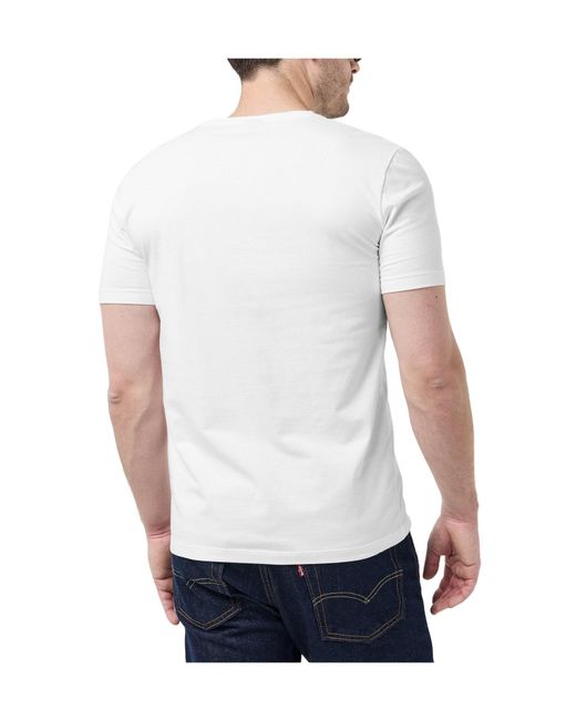 Boss White Vneck Shortsleeve Tshirts for men