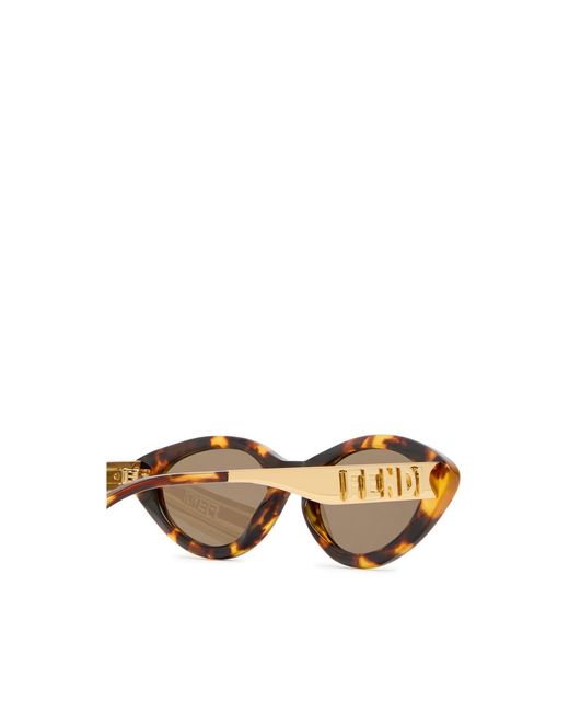 Fendi Multicolor Narrow Cat-Eye Sunglasses