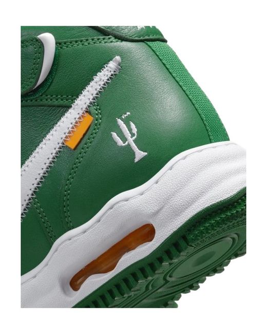 Nike Green Round Head Lace High-Top Skate Shoes for men
