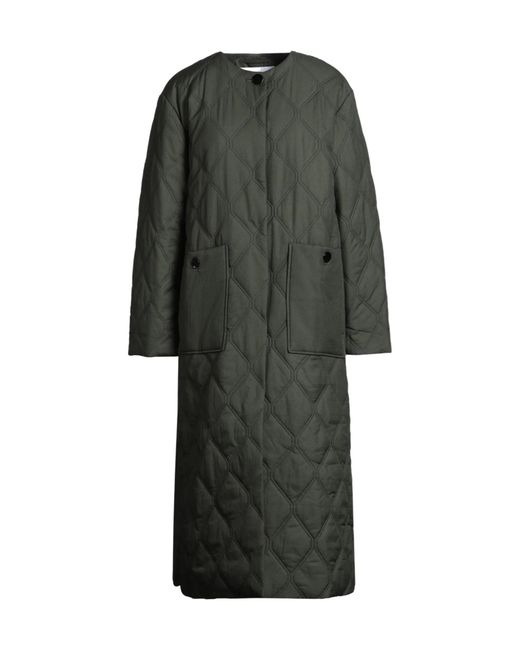 Ganni Gray Lightweight Long-Sleeve Down Jacket