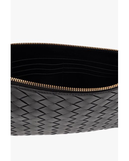 Bottega Veneta Black Intrecciato Small Handbag