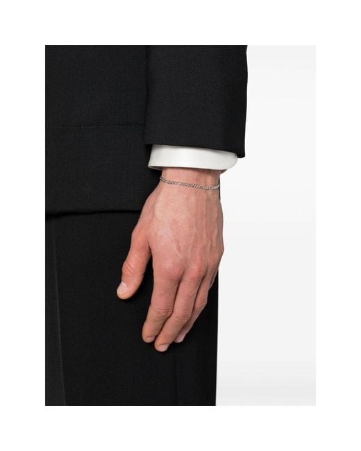 Tom Wood Metallic Chain Bracelet for men
