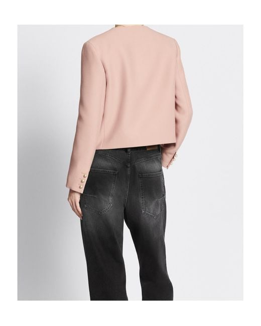 Dior Pink Cropped Jacket