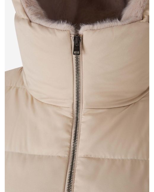 Herno Natural Quilted Zipped Jacket