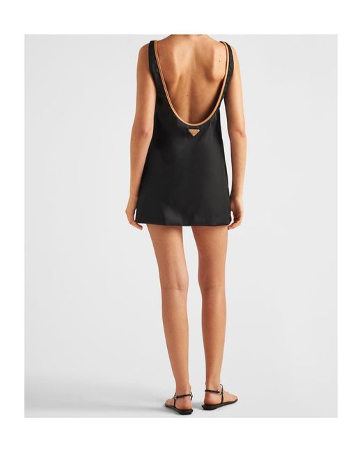 Prada Black Round-Neck Sleeveless Dress