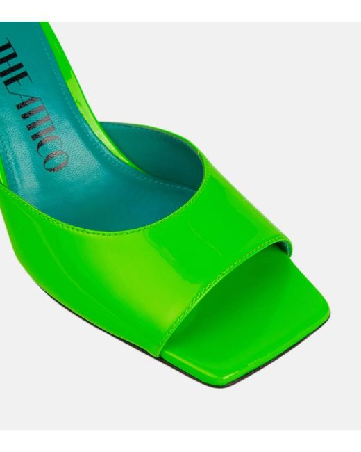 The Attico Green Piper 85 Sandals