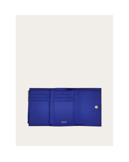 Ferragamo Brown Hug Two-Color Wallet