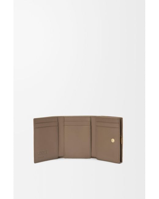 Loewe Brown Anagram Trifold Wallet