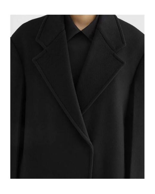 Jil Sander Black Concealed Fastened Coat