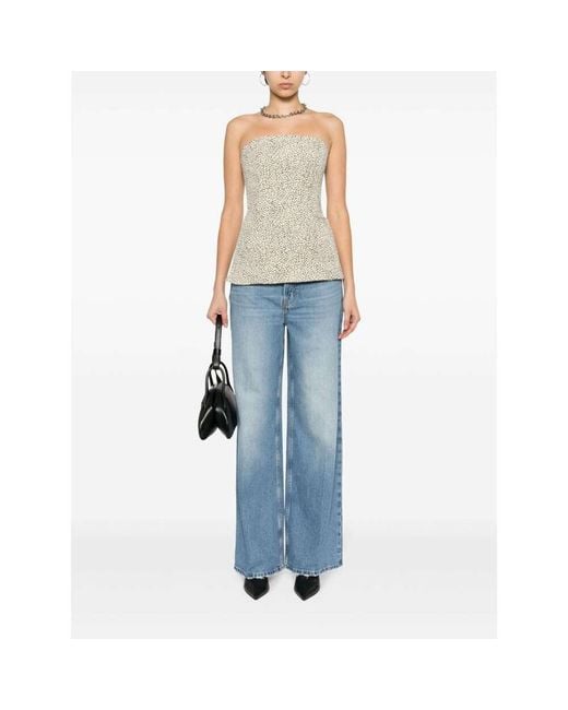 FRAME Blue The 1978 High-Waist Wide-Leg Jeans