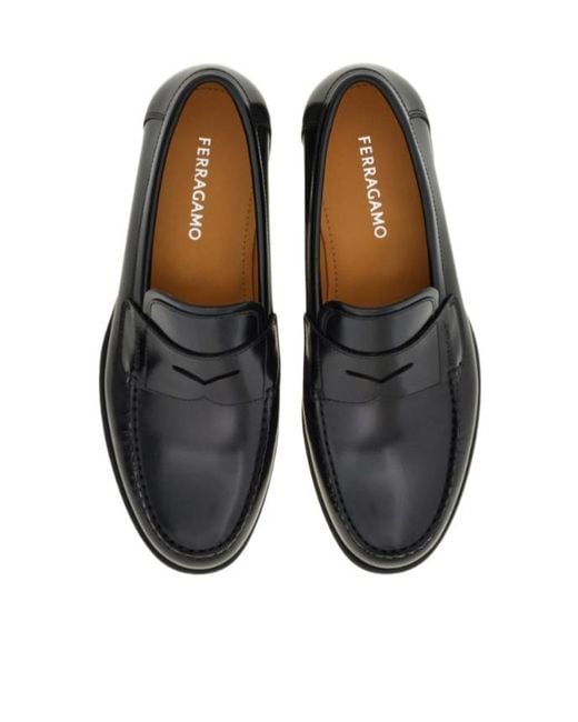 Ferragamo Black Penny Loafer for men