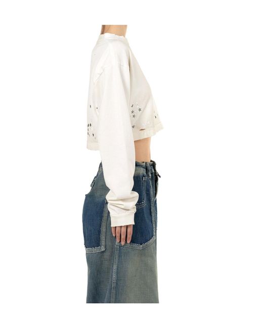 Maison Mihara Yasuhiro Gray Stud-Embellished Sweatshirt for men