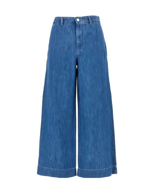Max Mara Blue 'S Astice Wide Leg Jeans