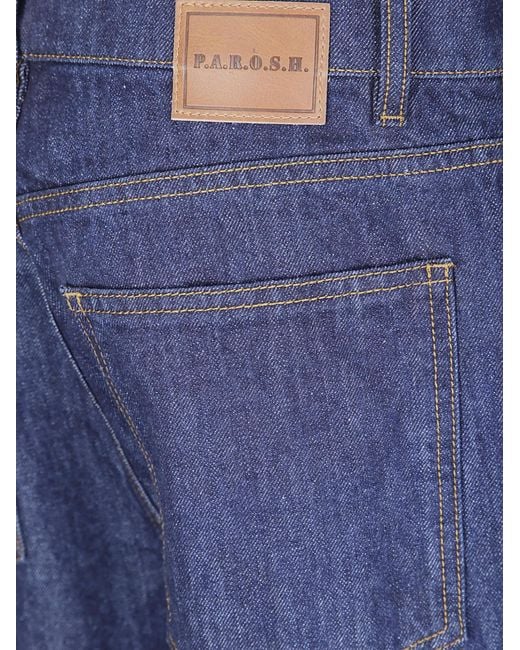 P.A.R.O.S.H. Blue Belt-Loop Jeans