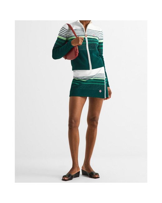 Casablanca Green Casual Zip-Up Jacket