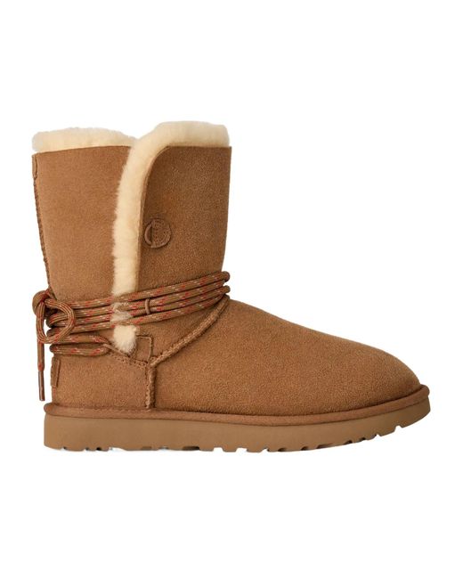 Ugg Brown Bailey Tie Ankle Boots