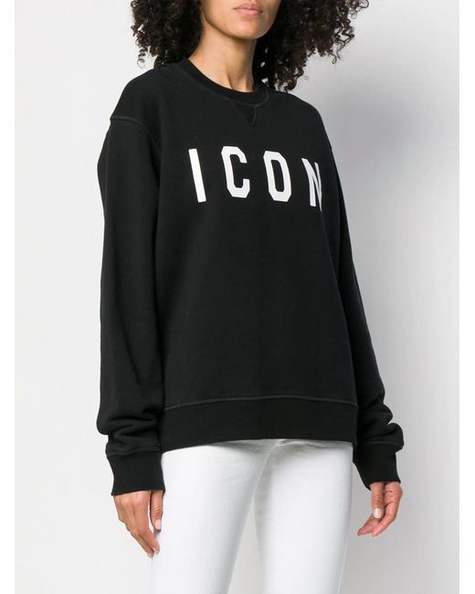 DSquared² Black Logo Round Neck Sweater