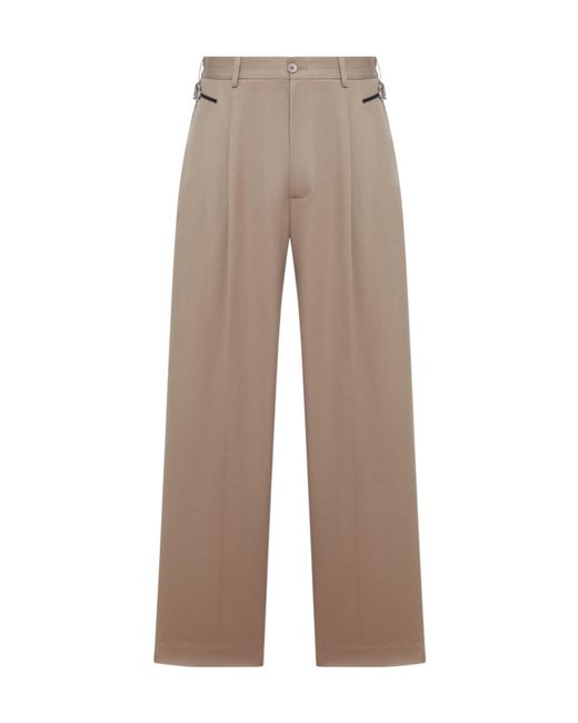 Magliano Natural Pleated-Front Trousers for men