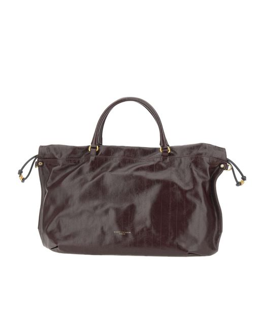 Gianni Chiarini Brown Morgana Top Handle Shoulder Bag