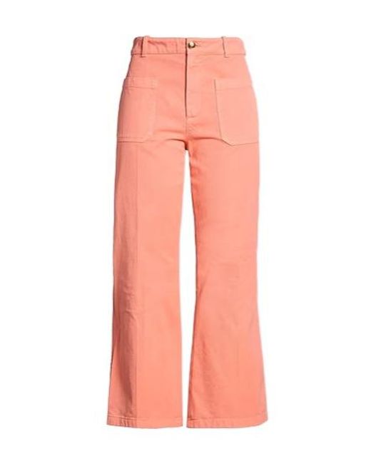 Chloé Pink Solid Colour Flared Trousers