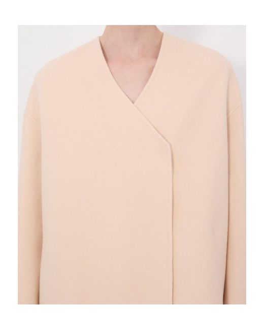 Loulou de Saison Pink Maara Asymmetric Collarless Jacket