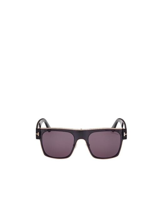 Tom Ford Purple Logo Sunglasses for men