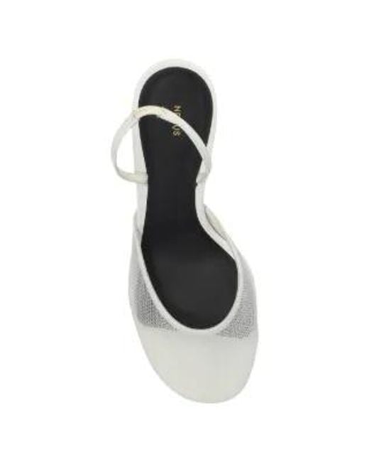 Neous White Slingback Pumps