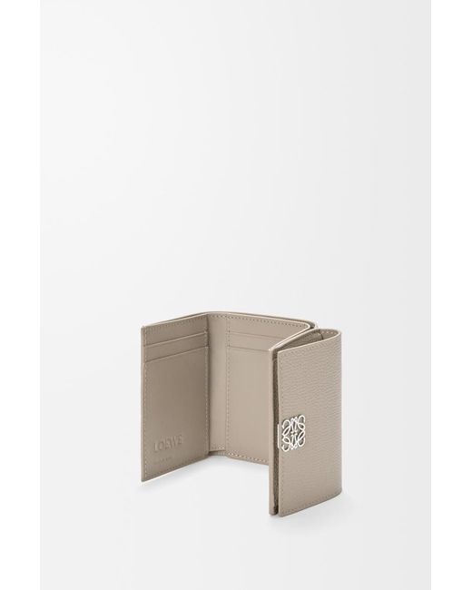Loewe Gray Anagram Trifold Wallet