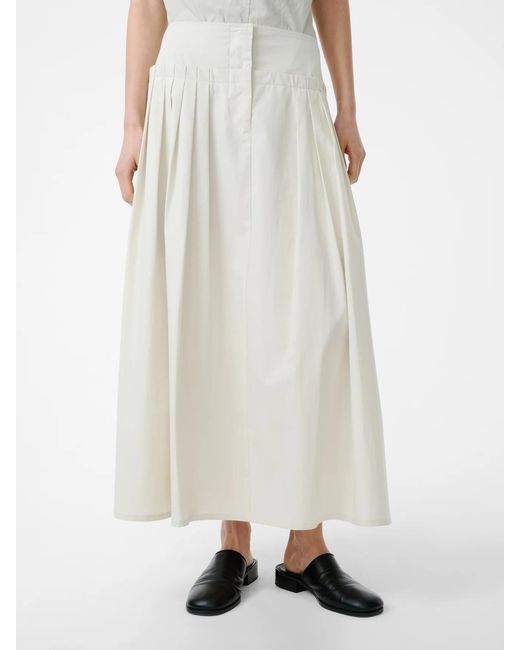 Studio Nicholson White Agat Skirt