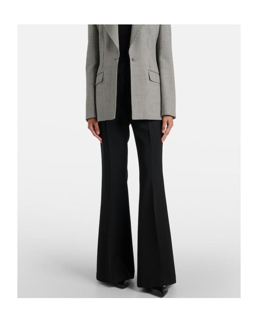 Gabriela Hearst Black Rhein Wool Flared Pants