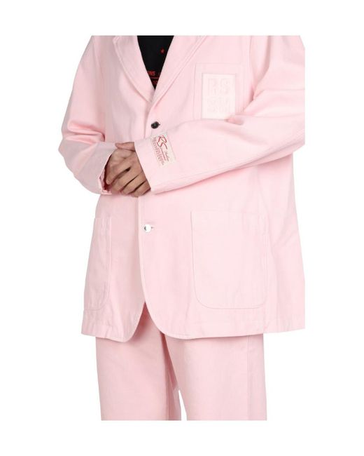 Raf Simons Pink Emblem Detail Jacket for men