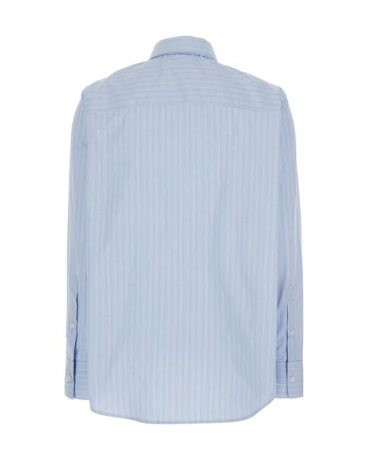 Rohe Blue Striped Buttoned Shirt