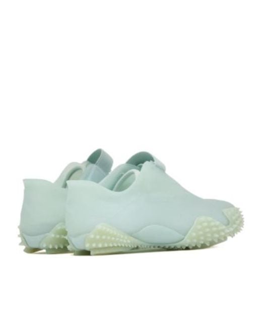 PUMA Green Round Toe Studded Sneakers