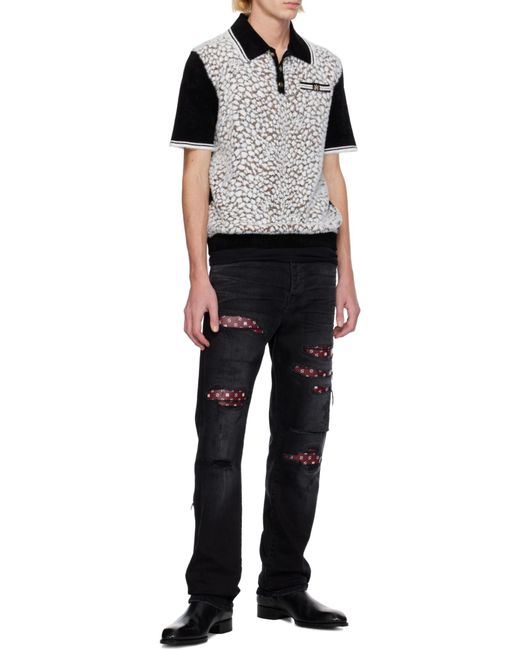 Amiri Black Straight Jeans for men