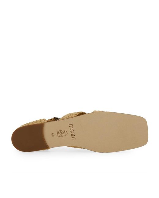 Hereu Brown Serra Interwoven Slippers
