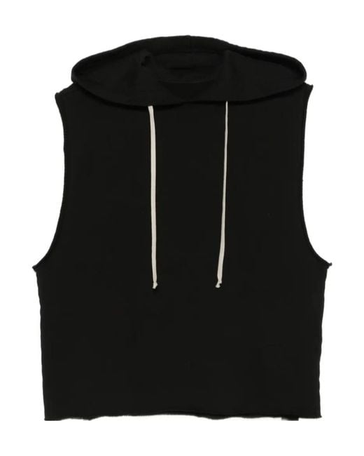 Rick Owens Black Hooded Tunic for men