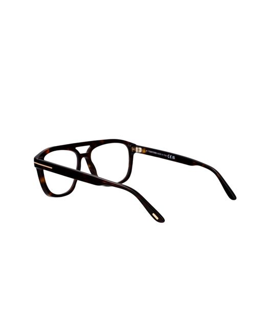 Tom Ford White Eyewear Pilot Frame Glasses for men
